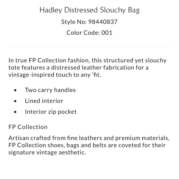 Free People Hadley Slouchy Leather Bag - Picture 5 of 5